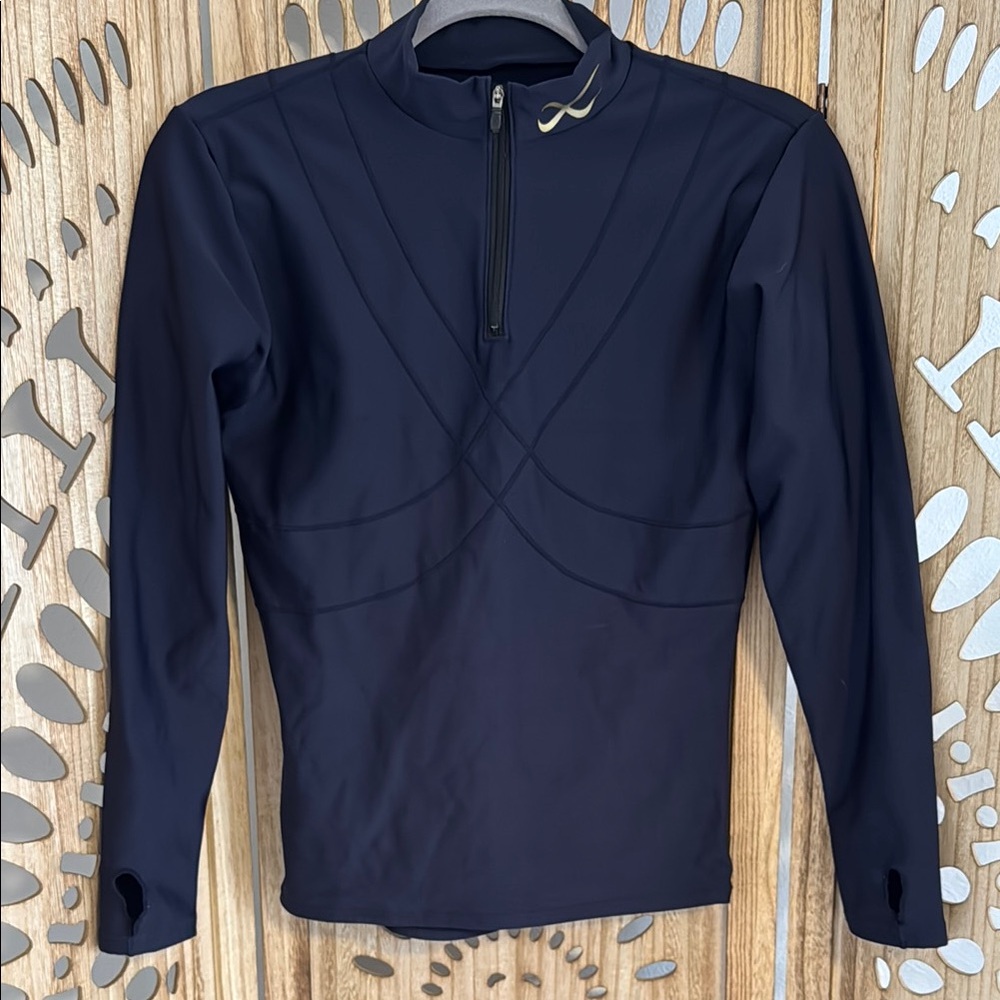CW-X Navy Long Sleeve Compression Top Sz S